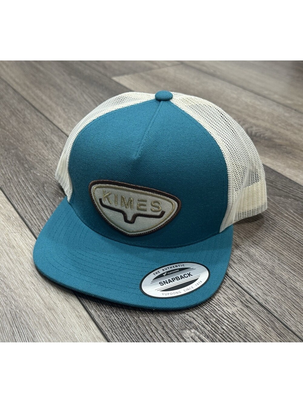 Kimes Ranch Unisex Conway Dark Teal Wool Blend Trucker Cap OS